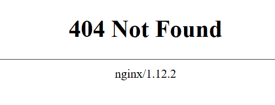404 not found nginx