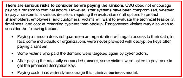 should you pay ransomware ransoms
