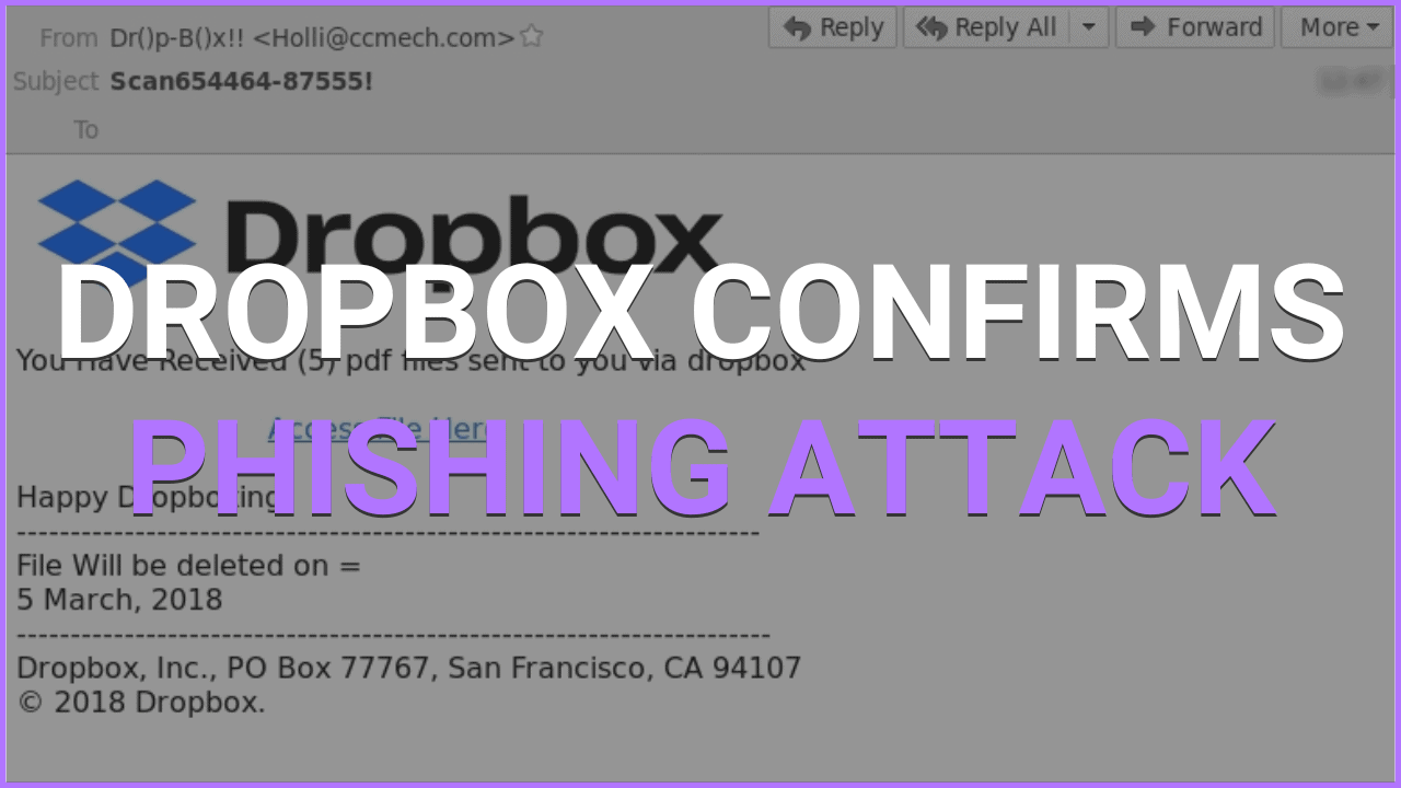 Dropbox Suffers Data Breach Following Phishing Attack