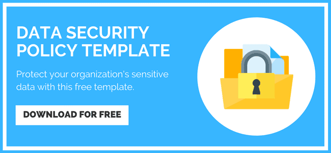 Data security policy template